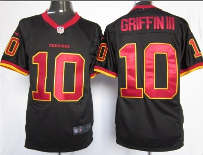 Cost-effective Nike Washington Redskins #10 Robert Griffin III Black Game Jerseys mature generous online store
